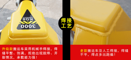冠航機(jī)械優(yōu)化手動液壓搬運(yùn)車焊接工藝